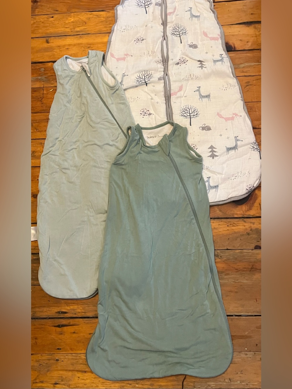 Baby Sleeping Bag Bundle Quince S Molis & Co 6-18 Mths & Bubble Panda M 6-12 Mth